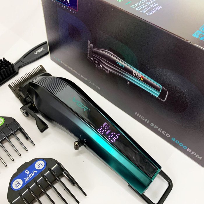 Акумуляторна машинка для стрижки VGR V-273 GREEN