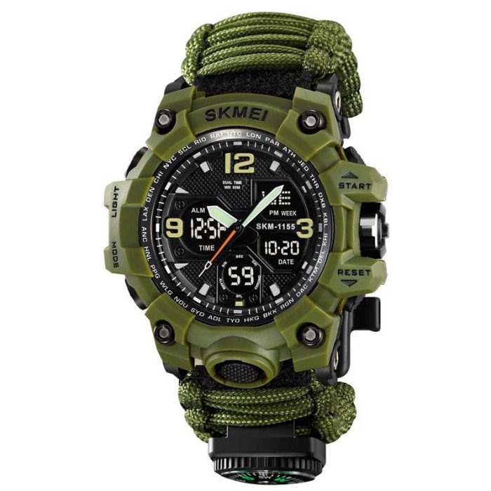 Годинник наручний чоловічий SKMEI 1155BAG PARACORD