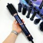 Фен-стайлер для волос 7в1 VGR V-477 DARK Blue Professional 1400 Вт 7 насадок