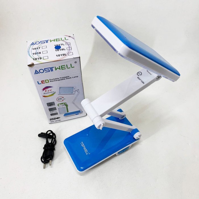 Настільна лампа Topwell 1019 Синя акумуляторна світлодіодна регуляція рівня нахилу. Колір: синій