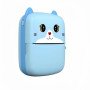 Портативний дитячий термопринтер із Bluetooth A8 Cat міні принтер для телефону Blue