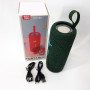 Портативна Bluetooth колонка TG619C FM-радіо USB/TF з ремінцем, колонка з акумулятором. Колір: зелений