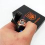 Електрична та газова запальничка Україна з USB-зарядкою HL-432, сенсорна запальничка. Колір: чорний