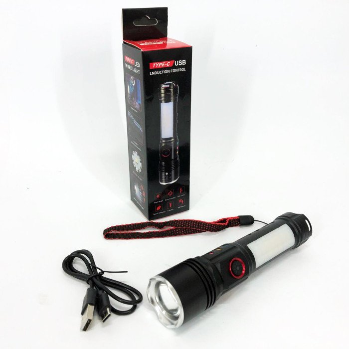 Ліхтар тактичний Police PLD-2307, Ліхтар ручний потужний, Тактичний ліхтар, Кишеньковий ліхтар з usb