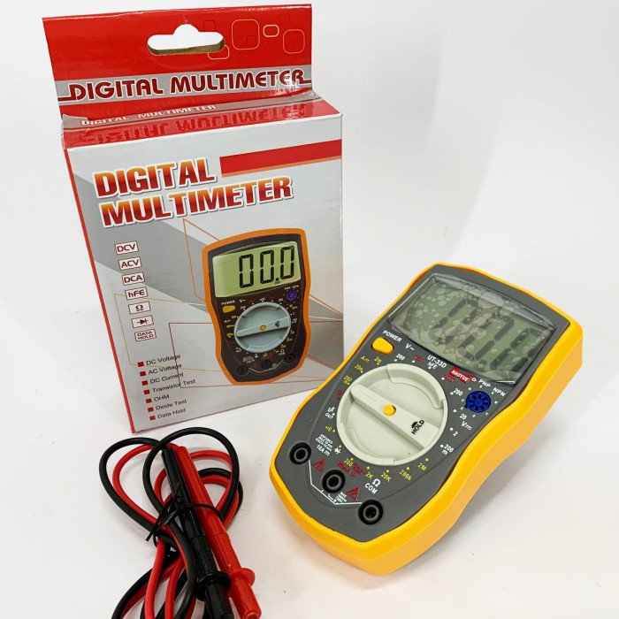 Мультиметр цифровий HAOYUE UT33D (генератор імпульсів, звукове продзвонювання, тест діодів, HOLD)