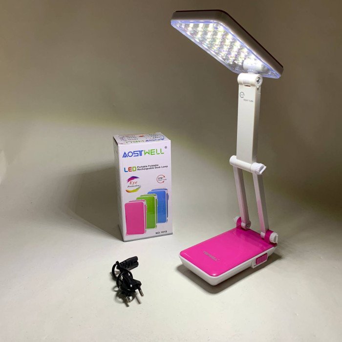 Настільна лампа Topwell 1019 Синя акумуляторна світлодіодна регуляція рівня нахилу. Колір: червоний