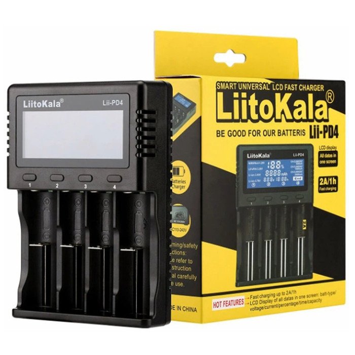 Зарядний пристрій для акумуляторних батарейок LiitoKala Lii-PD4 (2000990126979)