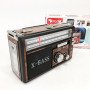 Радіоприймач портативне радіо Golon RX-381 акумуляторний ретро стовпчик usb sd mp3 fm. Колір: коричневий