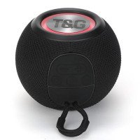 Бездротова потужна колонка TG337 з Bluetooth, RGB-підсвічуванням та радіо. Колір: чорний