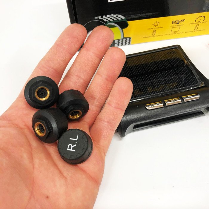 Система контролю тиску у шинах TPMS+SOLAR зовнішні датчики