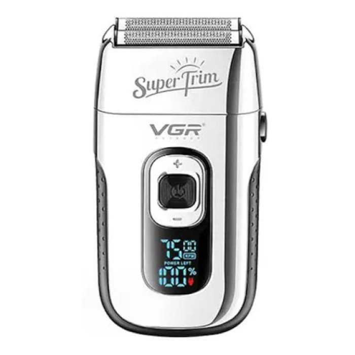 Електробритва Шейвер з дисплеєм VGR V-332. Колір: срібний