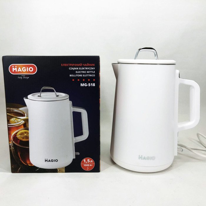 Електрочайник-термос MAGIO MG-518, 1,5 л, 1500Вт