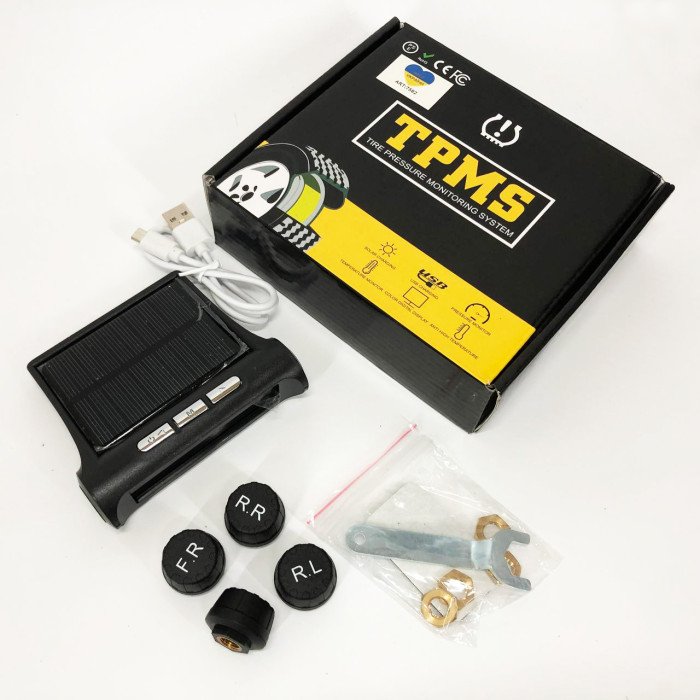 Система контролю тиску у шинах TPMS+SOLAR зовнішні датчики