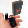 Електрична та газова запальничка Україна з USB-зарядкою HL-432, сенсорна запальничка. Колір: чорний