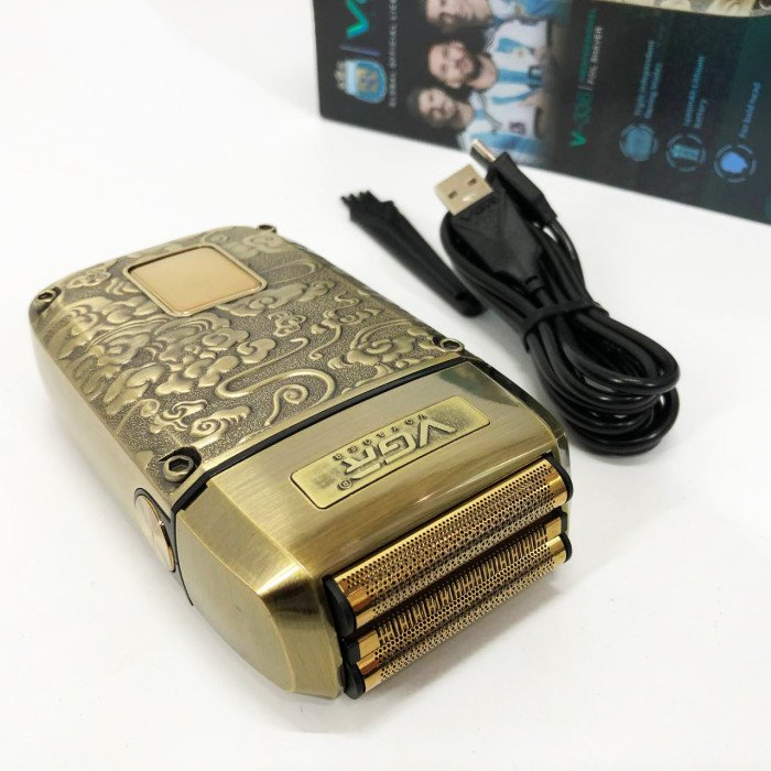 Електробритва-шейвер VGR V-336 LED Display чоловіча професійна для сухого та вологого гоління металева