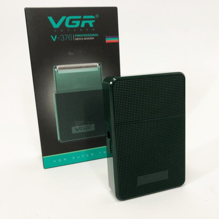 Електробритва VGR V-376 GREEN шейвер, Професійний шейвер-електробритва, Портативна бритва