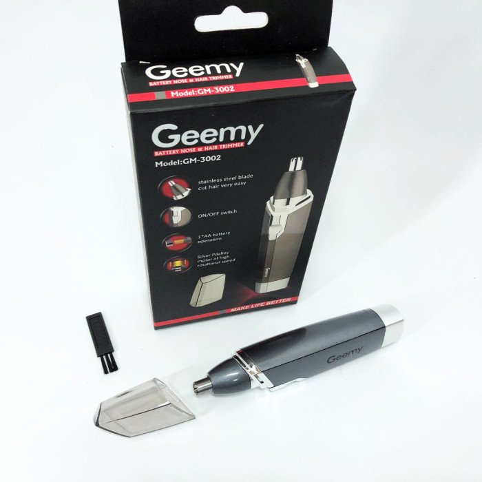 Універсальний вібраційний триммер для носа та вух Gemei GM-3002 на батарейках