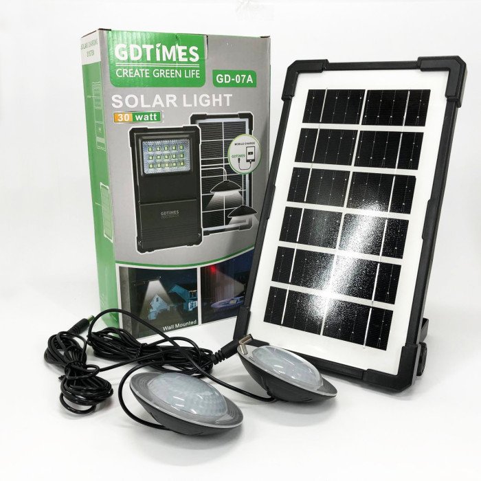 Сонячна станція портативна GDLITE GD-07А із сонячною панеллю та функцією Power Bank