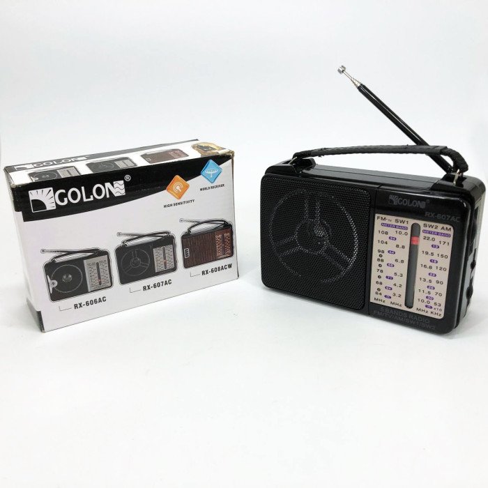 Портативний радіоприймач всехвильовий GOLON RX-607 AC, переносний приймач FM, FM-приймачі