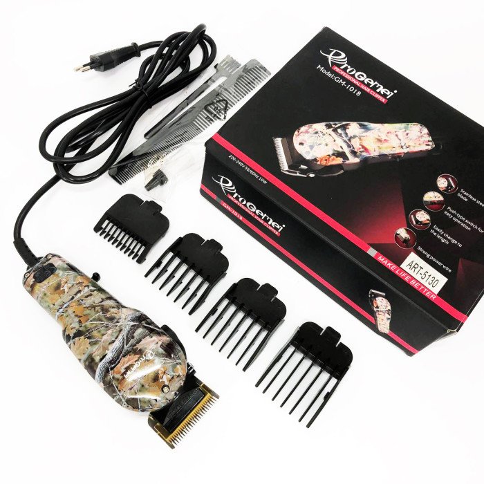 Професійна машинка для стрижки волосся GEMEI GM-1018, Стильна машинка для стрижки, Триммер для бороди