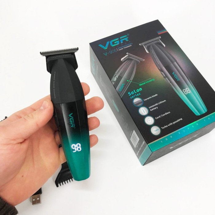 Машинка для стрижки волосся VGR V-906 тример для окантовки та стрижки бороди