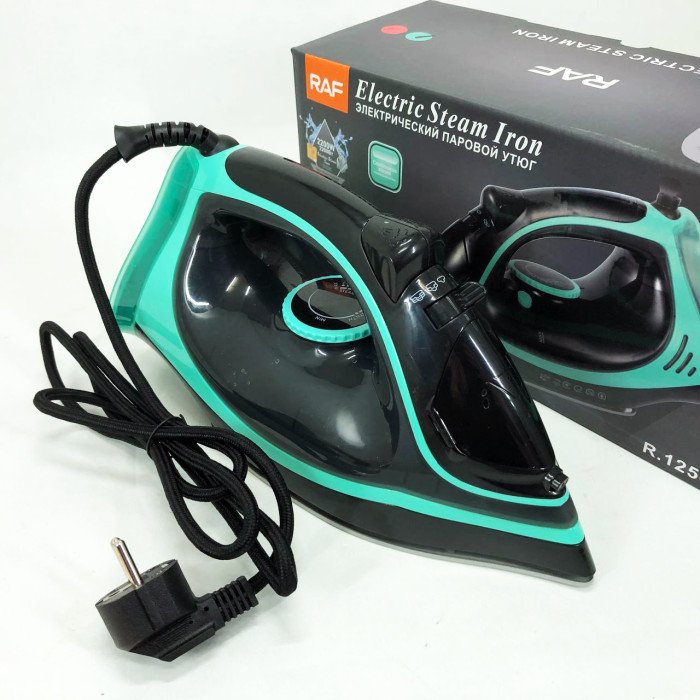 Праска парова RAF R.1250 з керамічною підошвою та функцією самоочищення 2200 Вт. Колір: синій