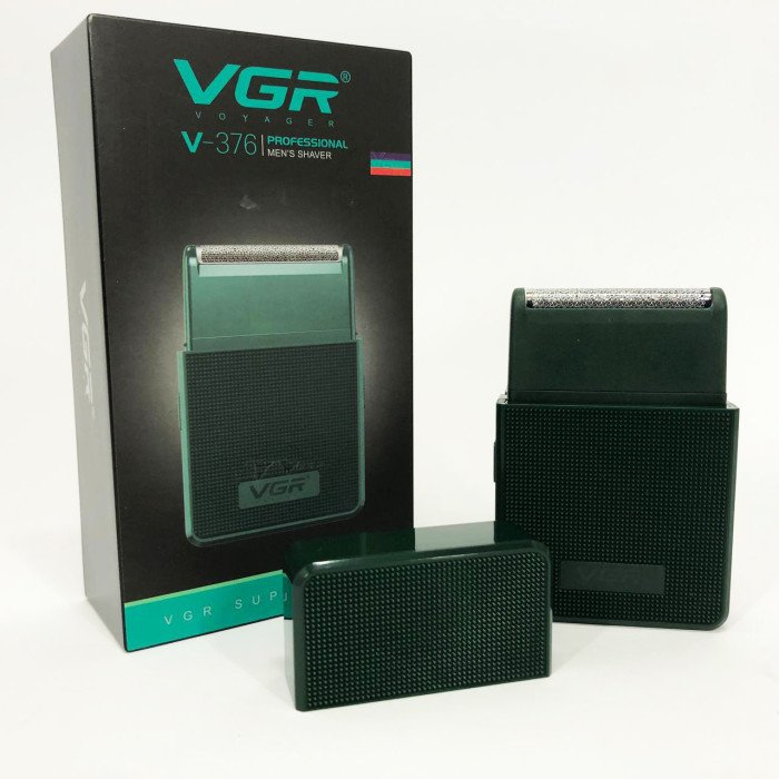 Електробритва VGR V-376 GREEN шейвер, Професійний шейвер-електробритва, Портативна бритва