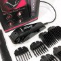 Машинка для стрижки провідна з насадками для волосся та бороди Gemei GM-1016 Pro + Ножиці та Гребінець
