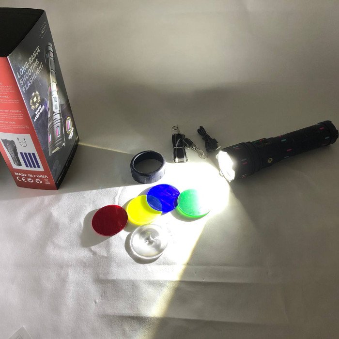 Ліхтар AK177-WHITE LASER LED PM60-TG, Топ-ліхтарик ліхтарик світлодіодний акумуляторний портативний