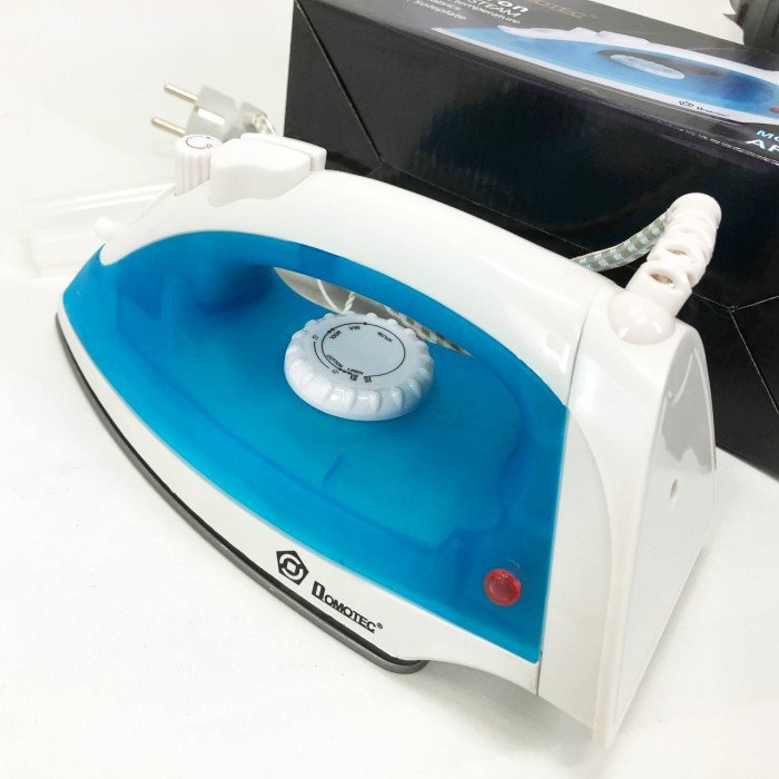 Парова праска з тефлоновим покриттям DOMOTEC MS-2208 1200 Вт, Праски з парою. Колір: блакитний