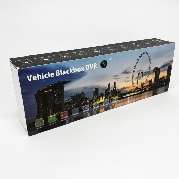 Автомобільний відеореєстратор-дзеркало L-9003 4,3" TOUCH SCREEN 2 камери 1080P Full HD