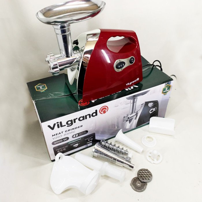 Електром'ясорубка ViLgrand V203-BRMG. Колір: червоний