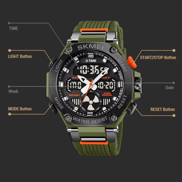Годинник наручний чоловічий SKMEI 2223AG