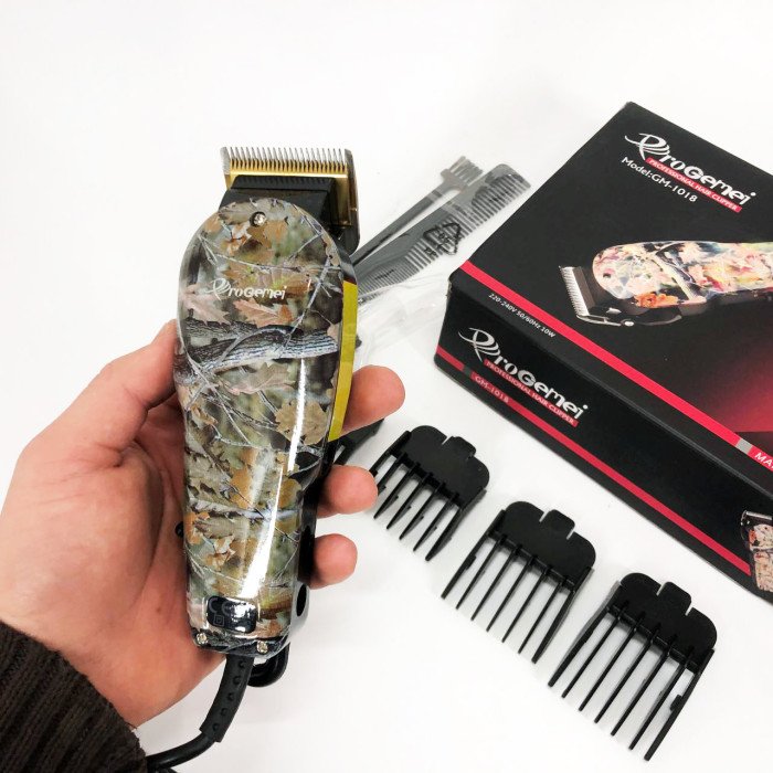 Професійна машинка для стрижки волосся GEMEI GM-1018, Стильна машинка для стрижки, Триммер для бороди