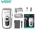 Електробритва Шейвер з дисплеєм VGR V-332. Колір: срібний