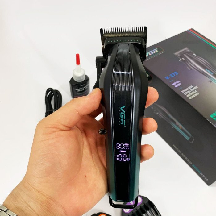 Акумуляторна машинка для стрижки VGR V-273 GREEN