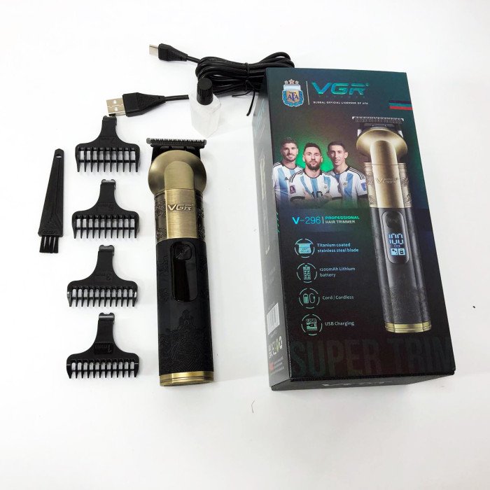 Тример VGR V-296, Багатофункціональна машинка для стрижки бороди, Професійний триммер для гоління