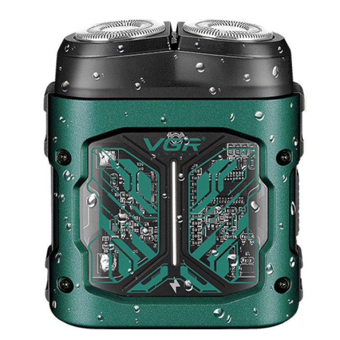 Електробритва VGR V-344. Колір: зелений