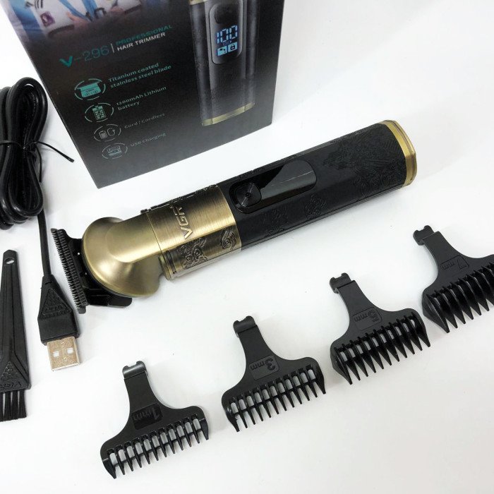 Тример VGR V-296, Багатофункціональна машинка для стрижки бороди, Професійний триммер для гоління