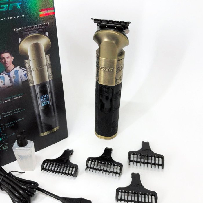 Тример VGR V-296, Багатофункціональна машинка для стрижки бороди, Професійний триммер для гоління