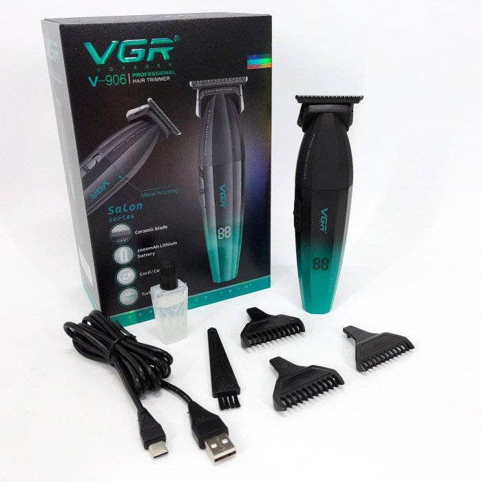 Машинка для стрижки волосся VGR V-906 тример для окантовки та стрижки бороди