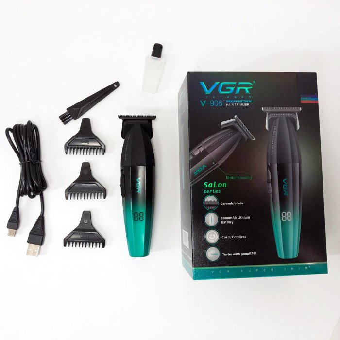 Машинка для стрижки волосся VGR V-906 тример для окантовки та стрижки бороди
