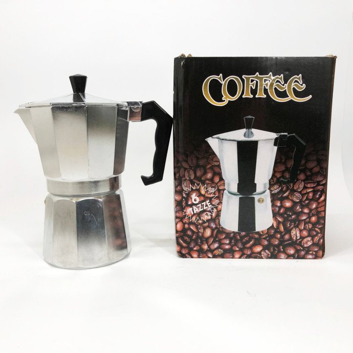 Кавоварка гейзерна з нержавіючої сталі UNIQUE UN-1912 270 мл, Гейзерна кавоварка 3 чашки