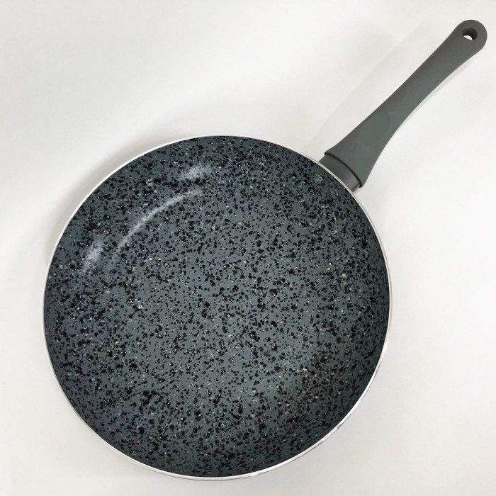Сковорода Well Done WD-1028B з покриттям LightStone 28 см, сковорода з індукційним дном, для смаження