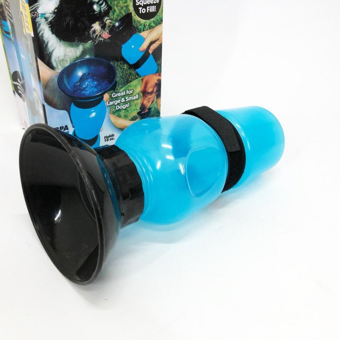 Поїлка для собак дорожня переносна Aqua Dog 537 мл портативна пляшка для великих та дрібних собак FS-97