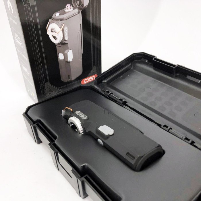 Ліхтарик-запальничка армійська MULTIFUNCTIONAL D51-COB, Запальнички подарунки для чоловіків. Колір: чорний