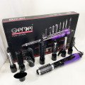 Фен - щітка стайлер Gemei GM-4835 багатофункціональний набір з насадками для волосся 10 в 1. Колір: фіолет