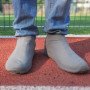 Багаторазові бахіли-чохли L (41-45 розмір) для взуття силіконові від води та бруду. Колір: сірий