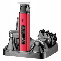 Набір для стрижки VGR V-117 6 в 1. Колір: червоний