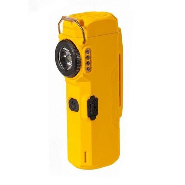 Ліхтарик-запальничка армійська MULTIFUNCTIONAL D51-COB електроімпульсна акумуляторна. Колір: жовтий